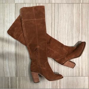 Steve Madden camel suede over the knee boots